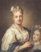 Self-portrait with a Portrait of Her Sister, Rosalba carriera